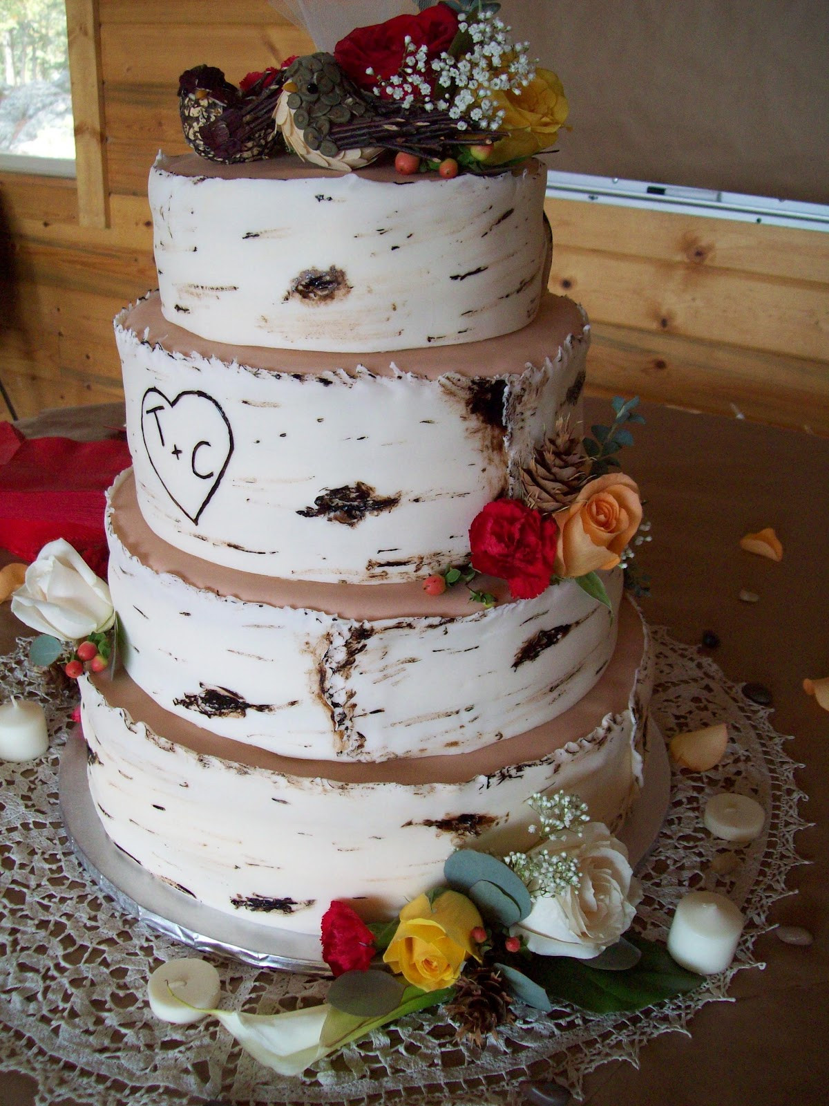 Cheesecake Wedding Cakes
 The Frosting Posey Aspen Wedding Cake