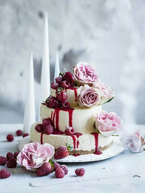 Cheesecake Wedding Cakes
 22 Yummy And Trendy Cheesecake Wedding Cakes Weddingomania