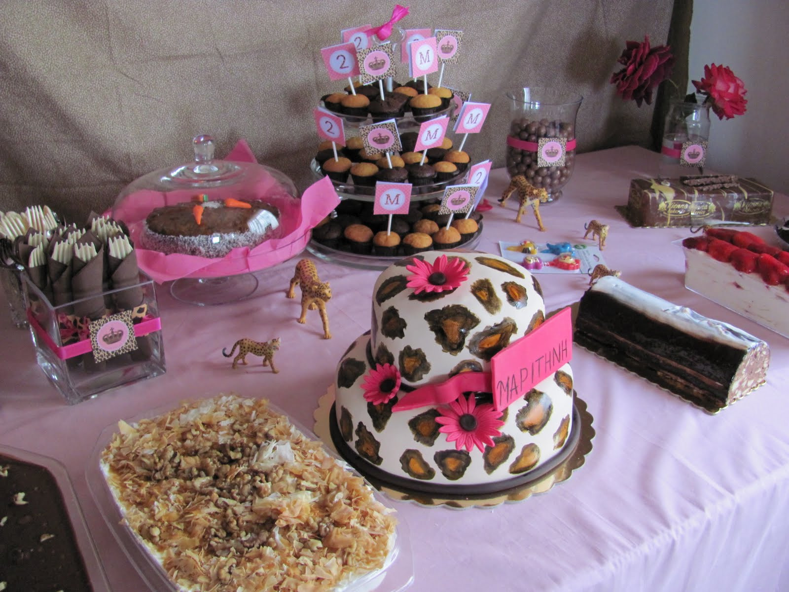 Cheetah Print Birthday Decorations
 A Leopard Princess Safari Party all of the way from