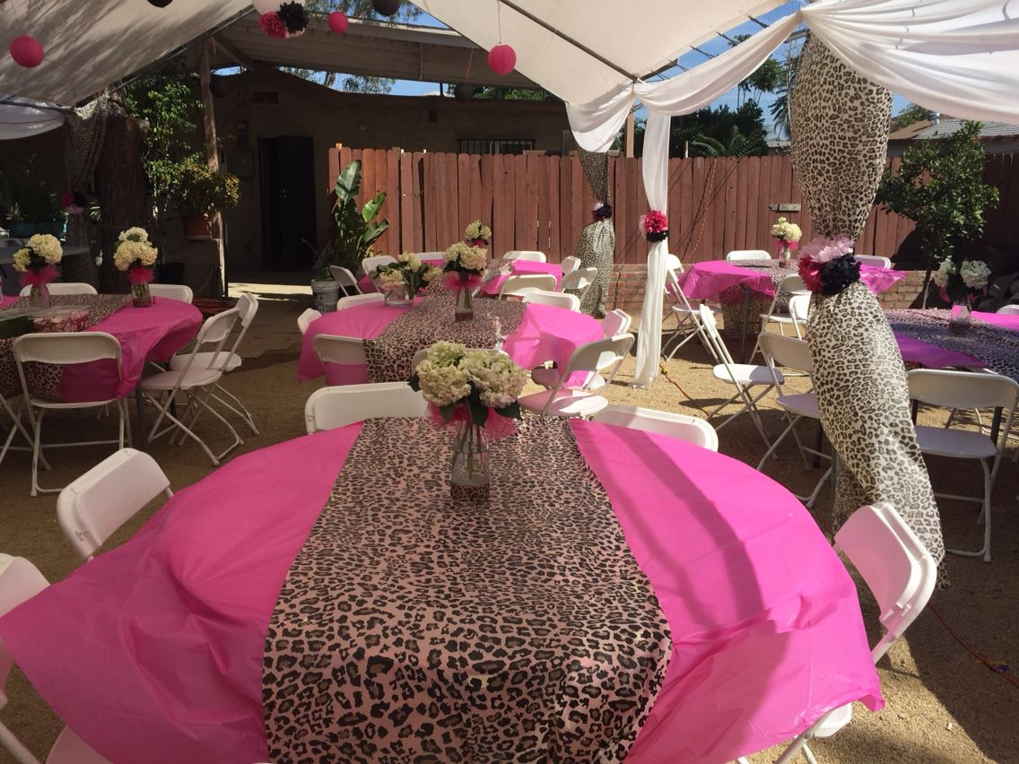 Cheetah Print Birthday Decorations
 Pink and Leopard Print Baby Shower Mike s Party