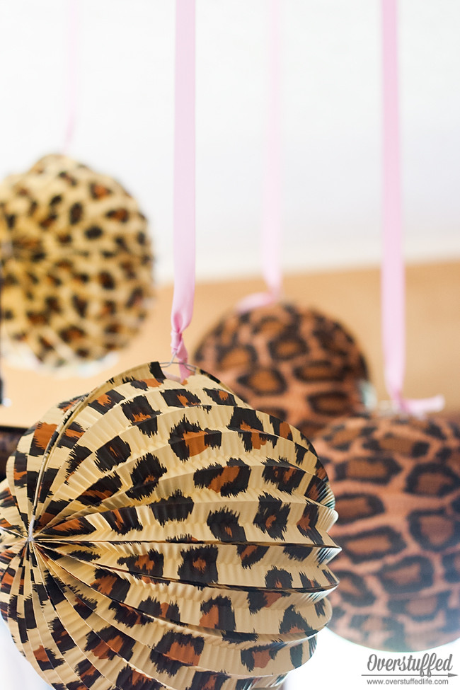 Cheetah Print Birthday Decorations
 Super Simple Cheetah Birthday Party Ideas Overstuffed