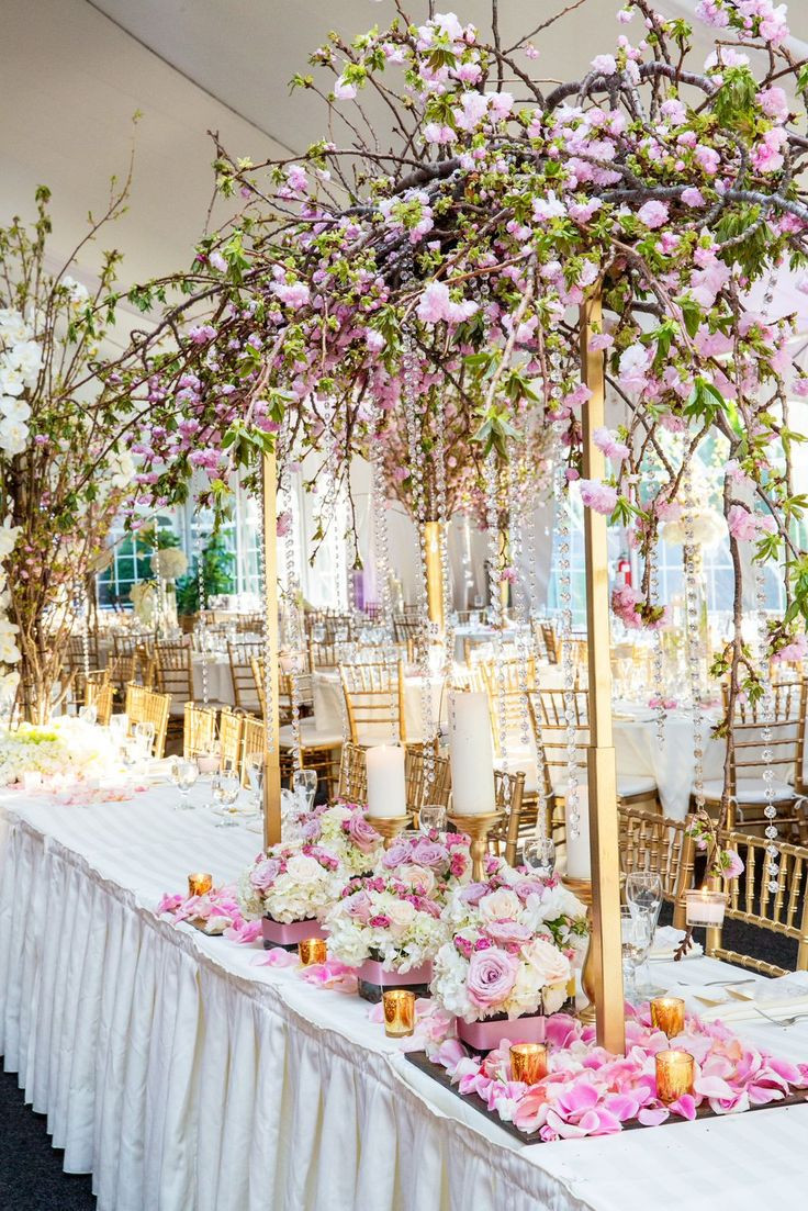Cherry Blossom Wedding Decorations
 348 best Suspended Event Centerpieces images on Pinterest