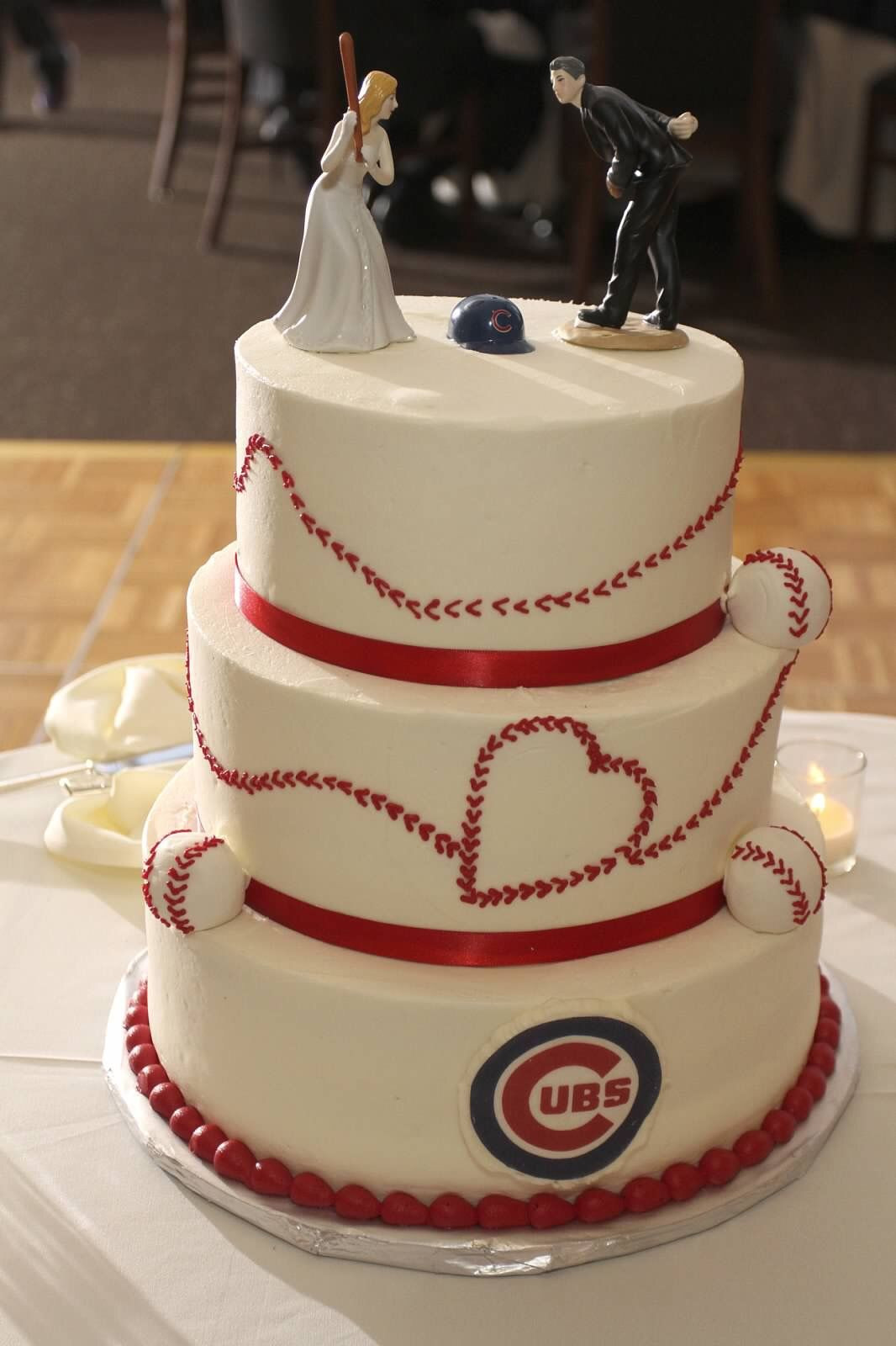 Chicago Wedding Cakes
 Chicago Cubs Baseball Wedding Cake