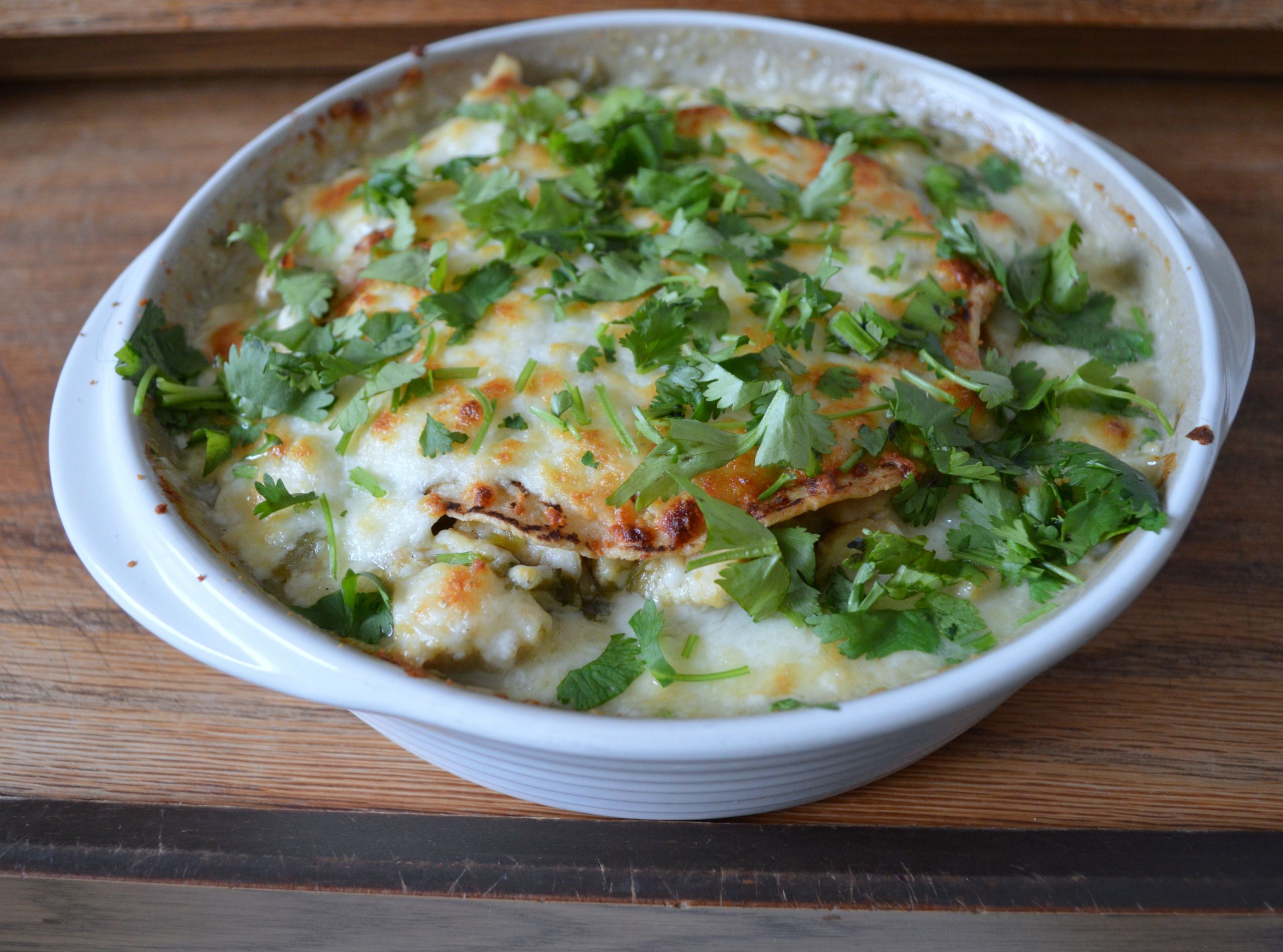 Chicken Chilaquiles Casserole
 Chicken Chilaquiles Casserole – A Little of This and a