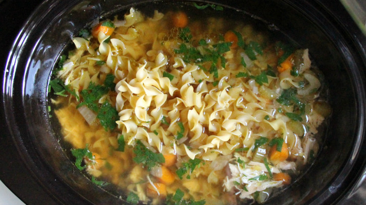 Chicken Noodle Soup In Crock Pot
 The Best Crockpot Chicken Noodle Soup video Family
