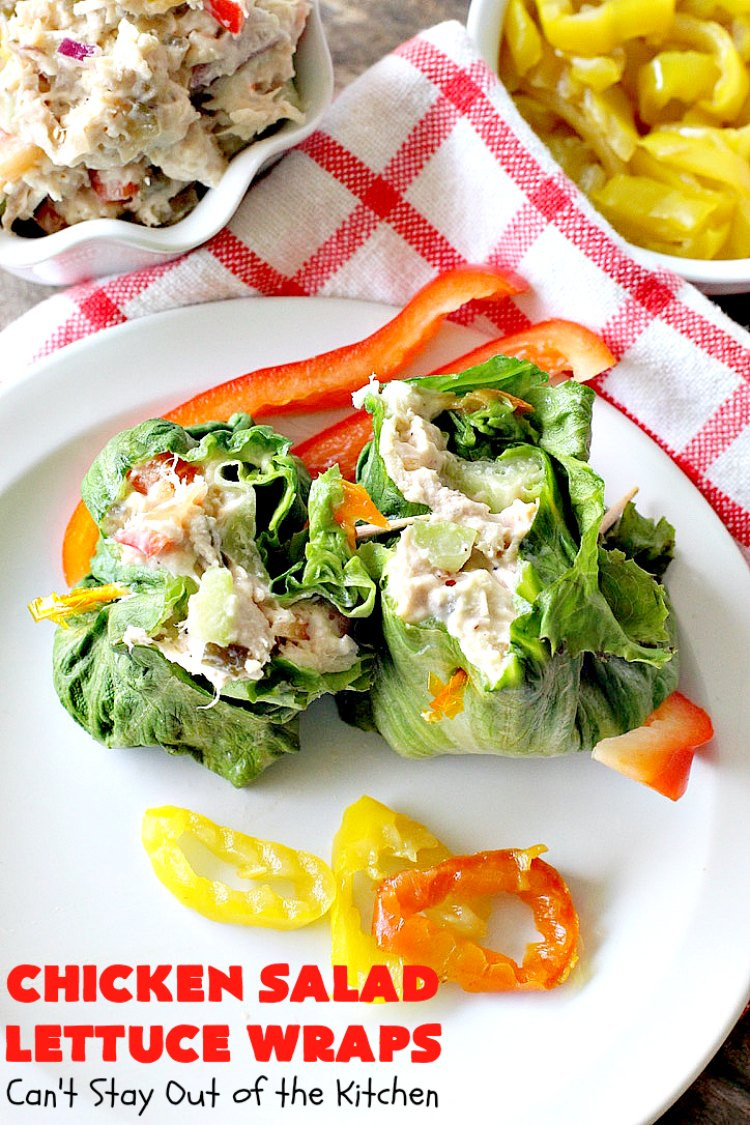 Chicken Salad Wrap Calories
 Chicken Salad Lettuce Wraps – Can t Stay Out of the Kitchen