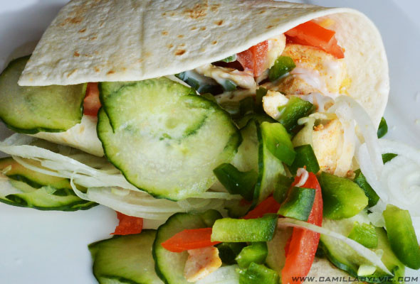 Chicken Salad Wrap Calories
 Low calorie chicken wrap CAMILLA SYLVIE