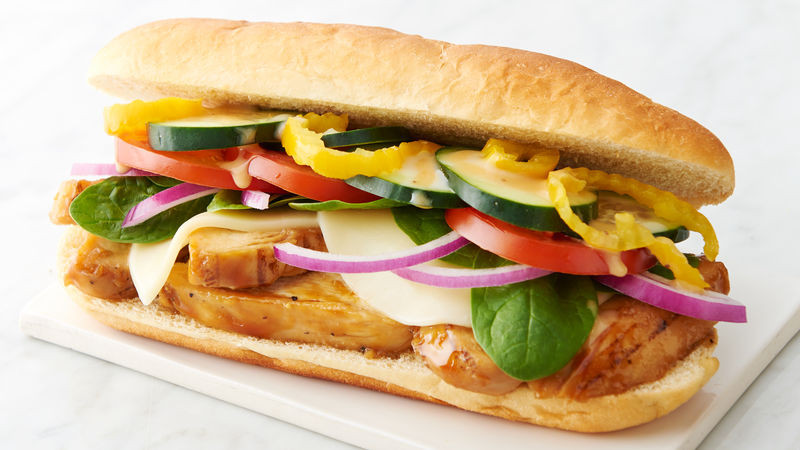 Chicken Teriyaki Sandwiches
 Copycat Subway™ Sweet ion Chicken Teriyaki Sandwiches