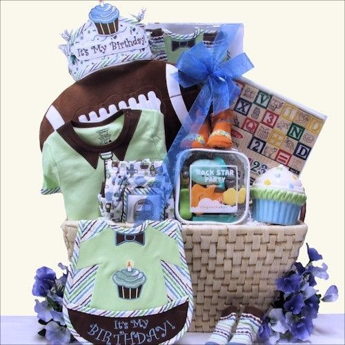 Child Birthday Gift Basket
 Baby s 1st Birthday Gift Basket Boy