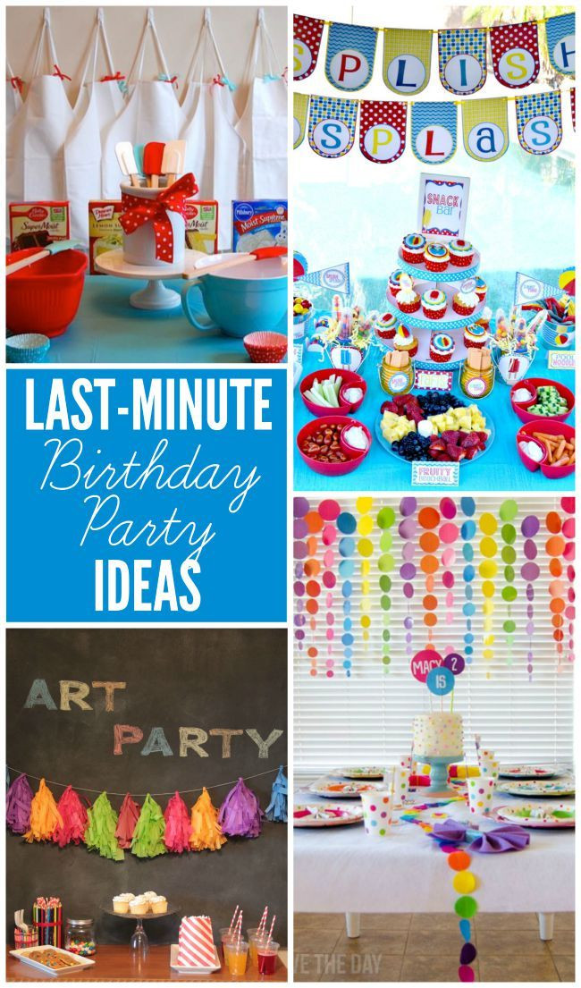 Child Birthday Gift Idea
 Last Minute Party Ideas