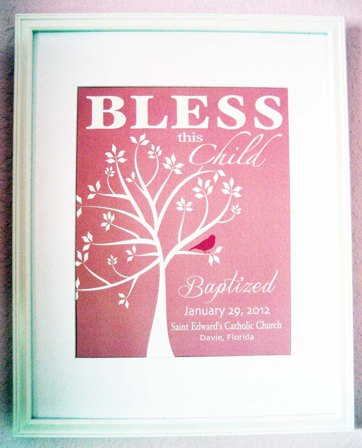 Child Dedication Gift
 Christening Gift Baptism Gift Baby Girl by KreationsbyMarilyn