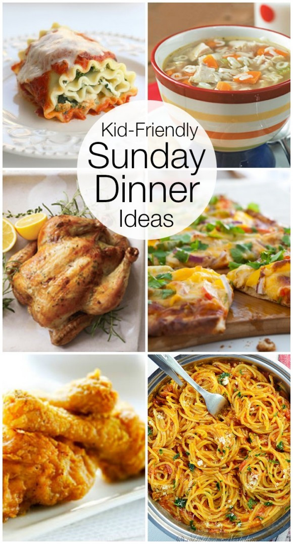 Child Dinner Recipes
 Kid Friendly Sunday Night Dinner Ideas