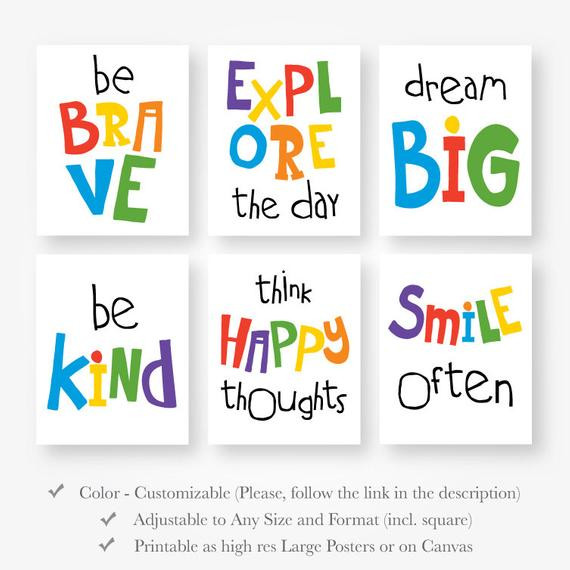 Child Inspirational Quote
 motivational playroom quotes kids girls boys room