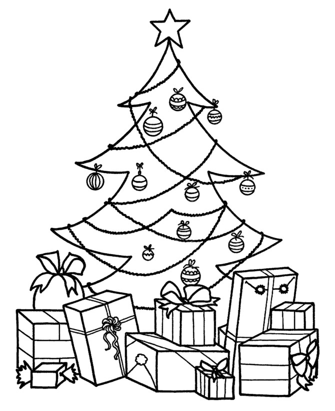 Children Christmas Coloring Pages
 Free Printable Christmas Tree Coloring Pages For Kids
