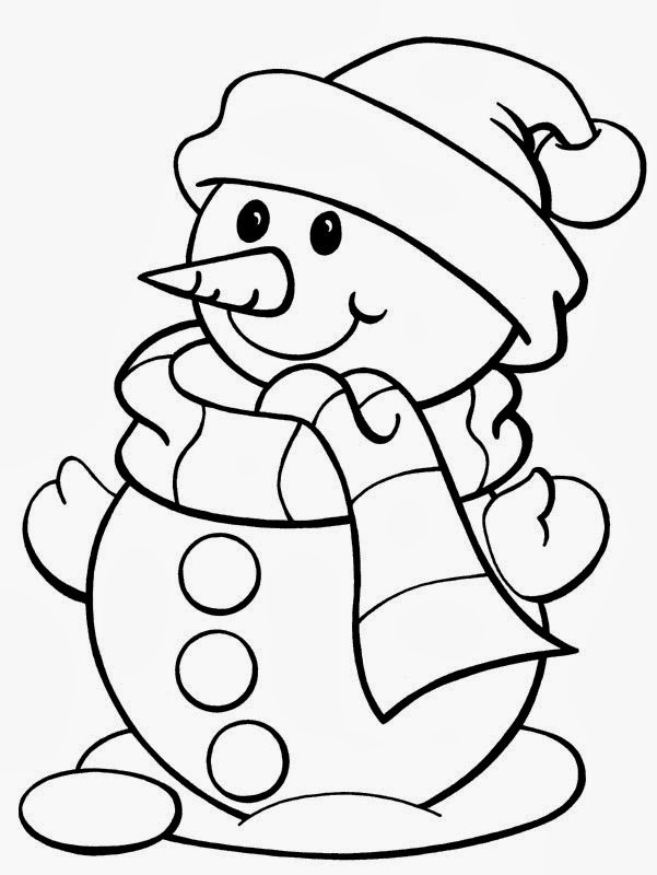 Children Christmas Coloring Pages
 5 Free Christmas Printable Coloring Pages – Snowman Tree