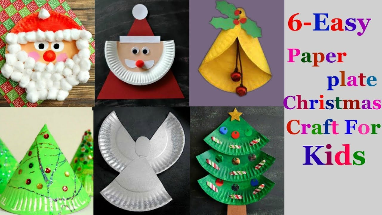 Children Christmas Crafts
 6 Easy paper plate Christmas craft Ideas for kids part 1