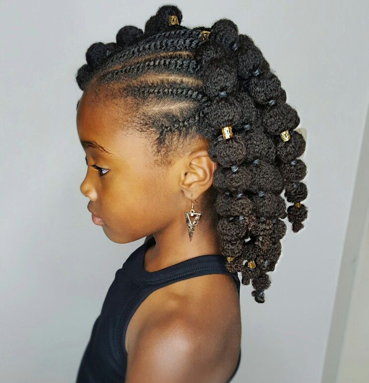 Children Natural Hairstyles
 Mini puffs Natural hairstyles for kids