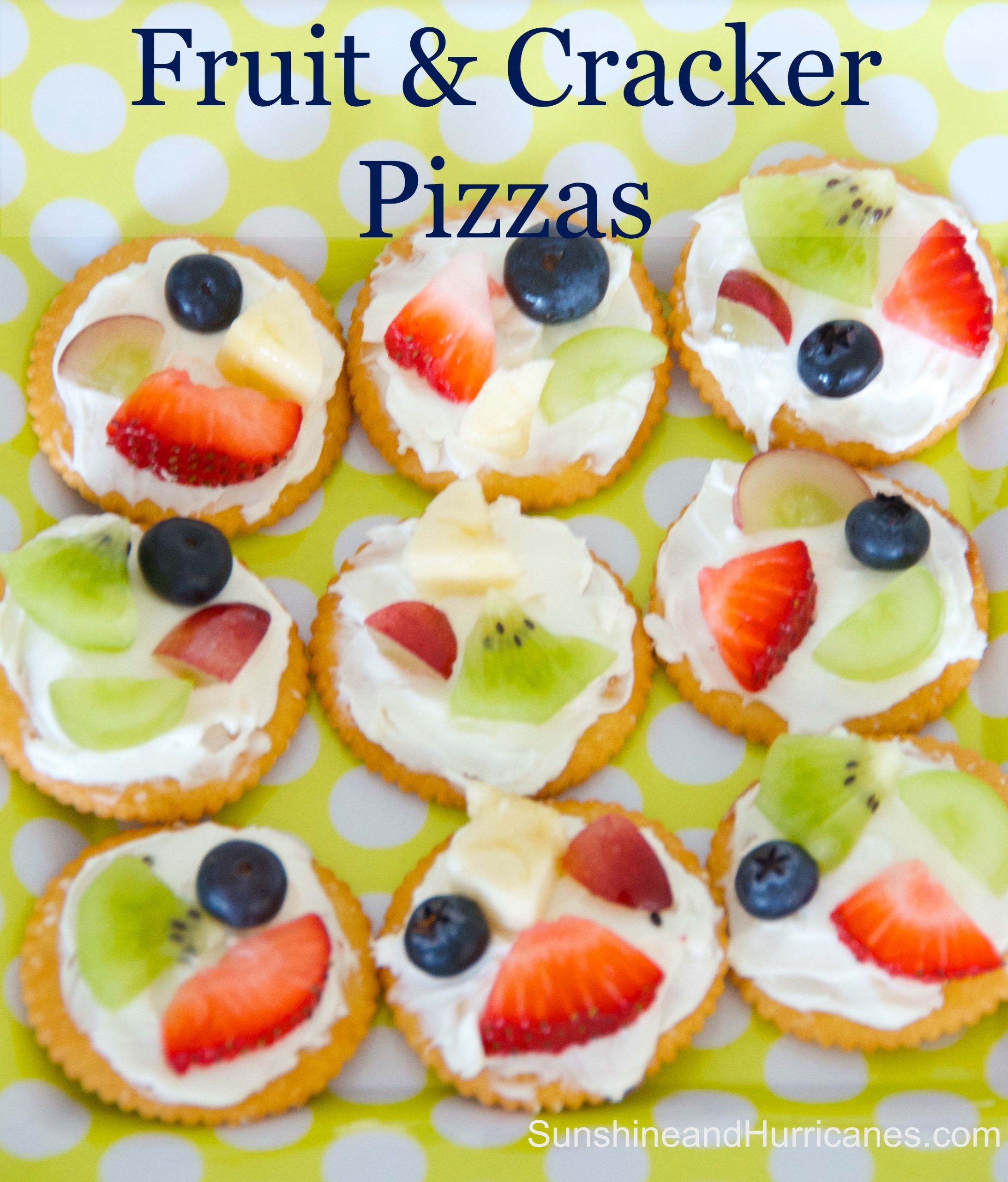 Children Snacks Recipes
 Easy Fruit And Cracker Pizzas