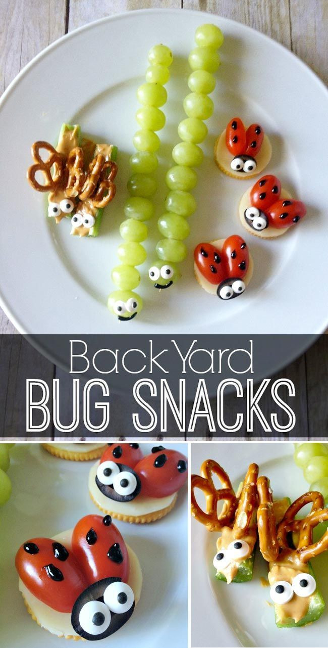 Children Snacks Recipes
 Back Yard Bug Snacks