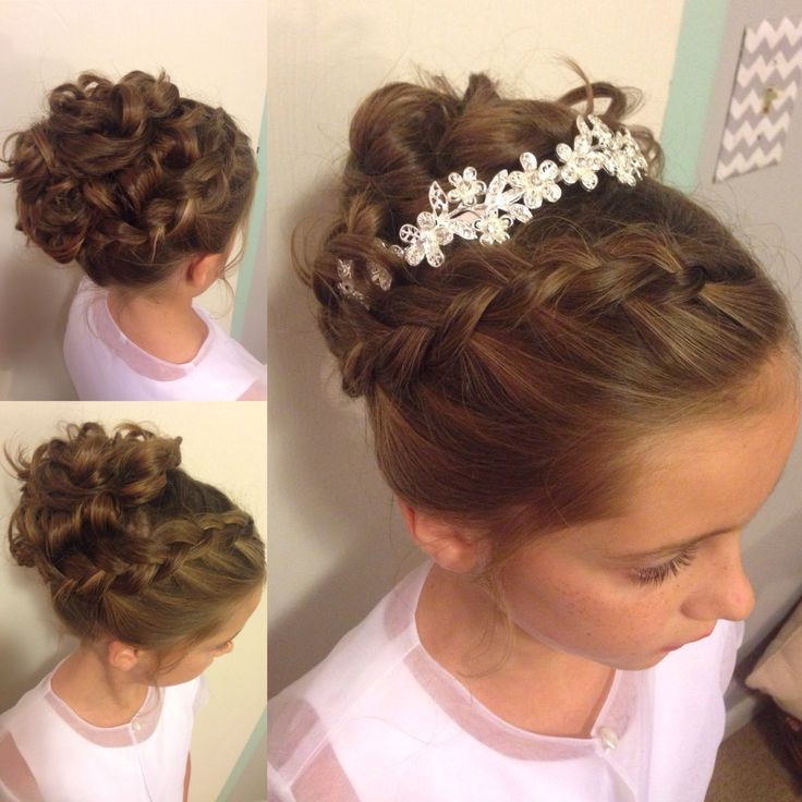 Children Wedding Hairstyles
 Little girl updo Wedding hairstyle Instagram