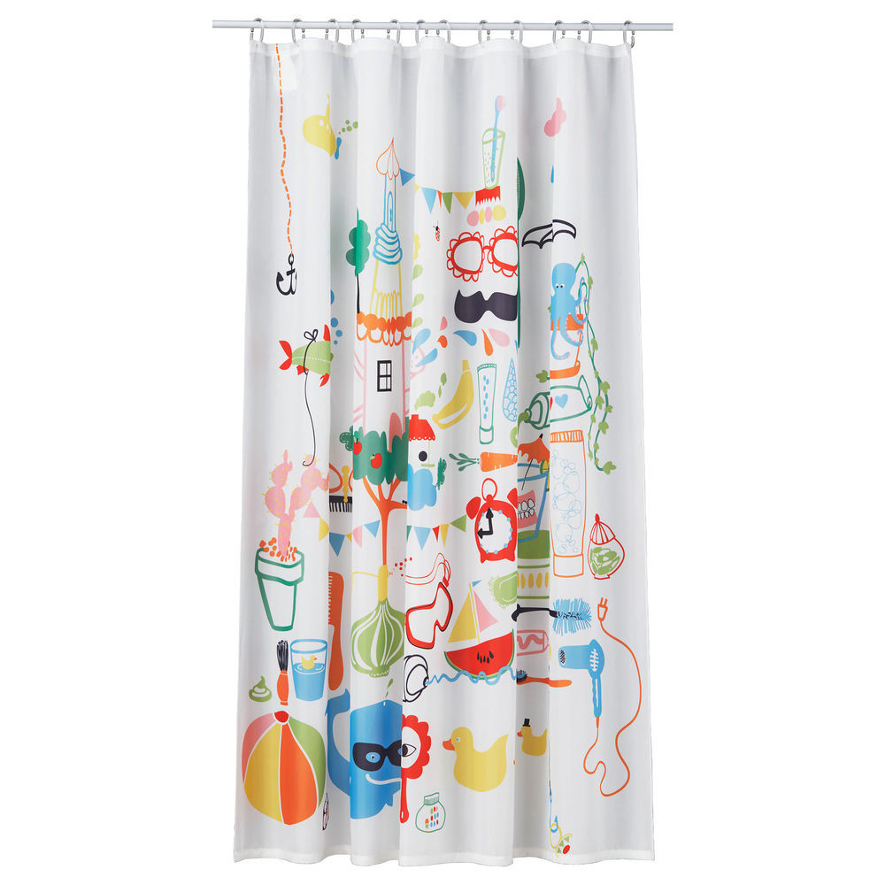 Children'S Bathroom Shower Curtains
 Ikea Brand Multi Colorfull Children s Fun Polyester Shower
