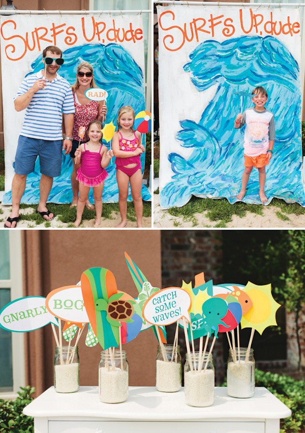 Children'S Beach Party Ideas
 Surf s Up Summer Family Beach Bash Hostess with the