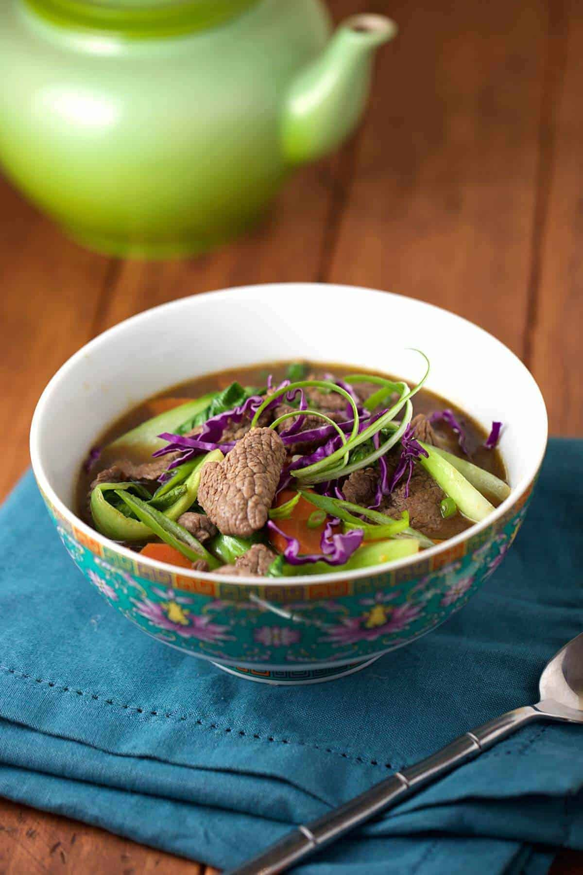 Chinese Beef Soup Recipe
 Chinese Five Spice Beef Soup with Bok Choy Jessica Gavin