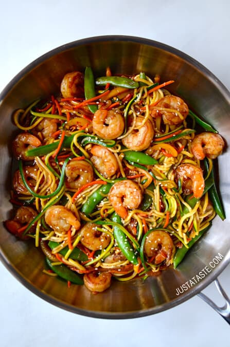 Chinese Noodles With Shrimp
 Just a Taste