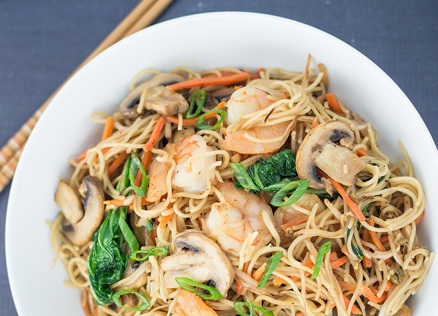 Chinese Noodles With Shrimp
 Stir Fried Chinese Noodles with Shrimp Savory Spicerack