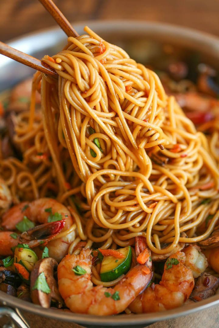 Chinese Noodles With Shrimp
 Asian Garlic Noodles Recipe