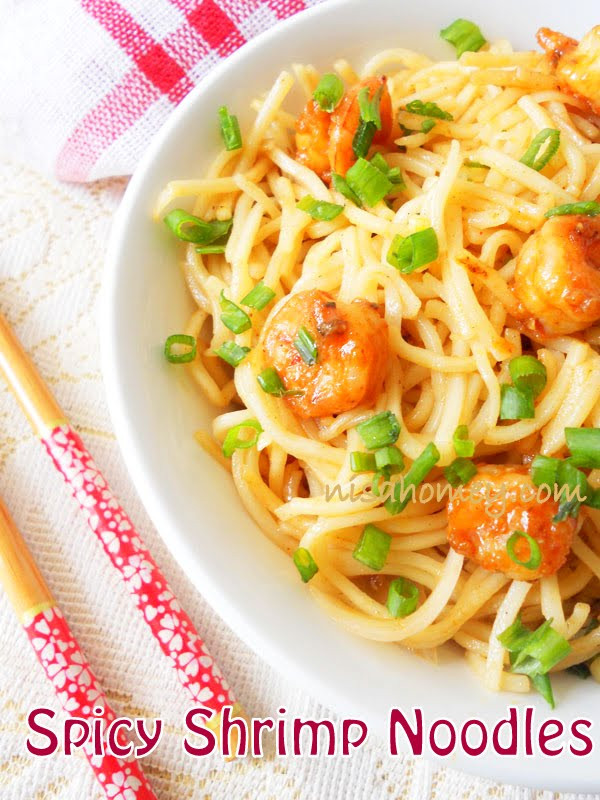 Chinese Noodles With Shrimp
 Spicy Shrimp Noodles