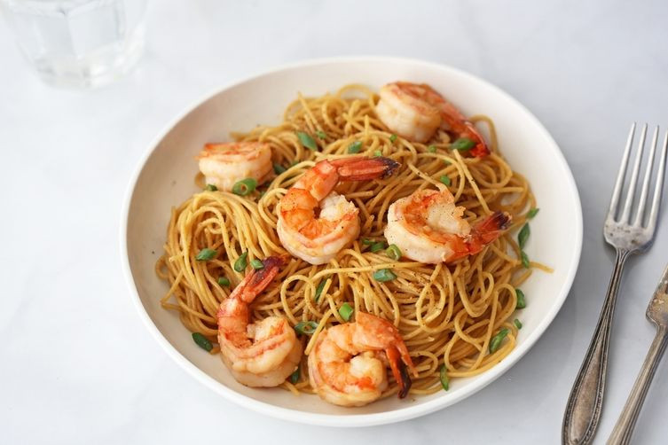 Chinese Noodles With Shrimp
 Garlic Noodles with Shrimp Recipe on Food52