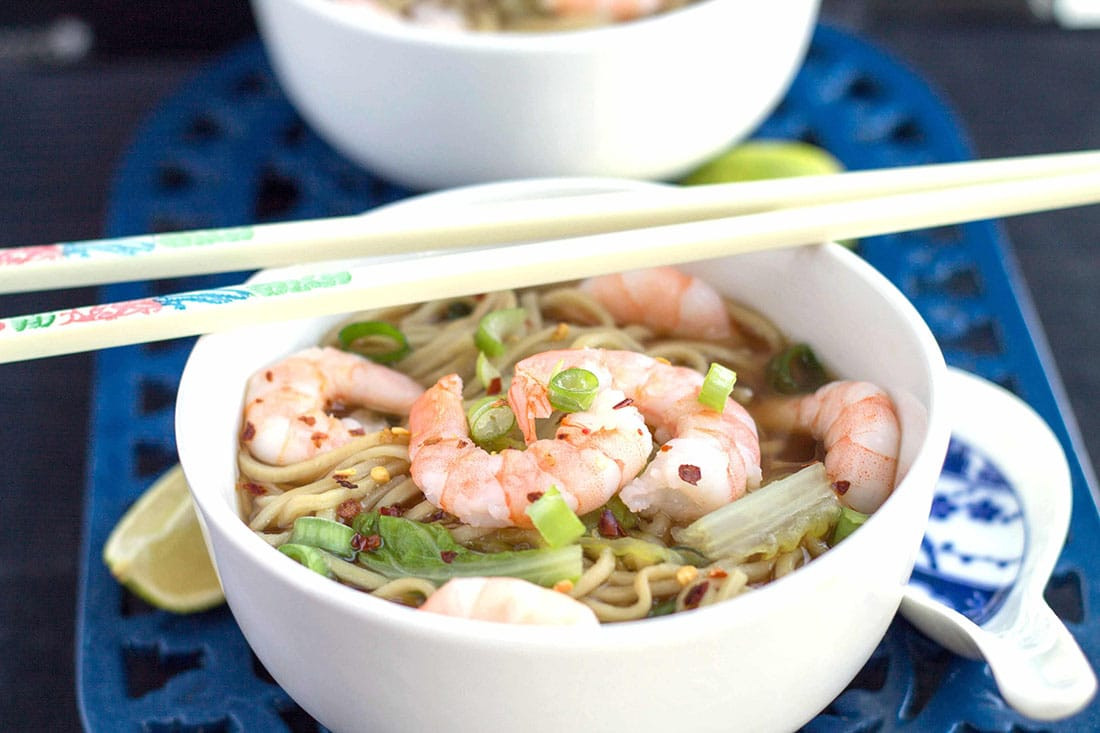 Chinese Noodles With Shrimp
 Quick Chinese Shrimp Noodle Soup Erren s Kitchen