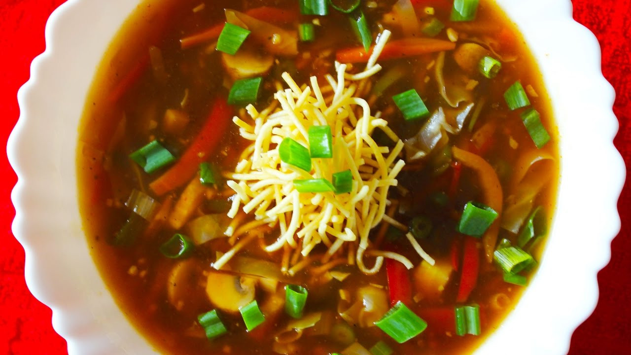 Chinese Soup Recipes
 Veg Manchow Soup