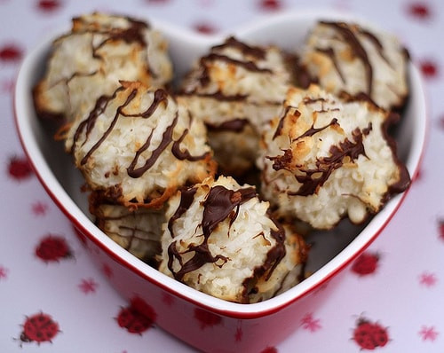 Chocolate Dipped Coconut Macaroons Recipe
 Coconut Macaroons Recipe