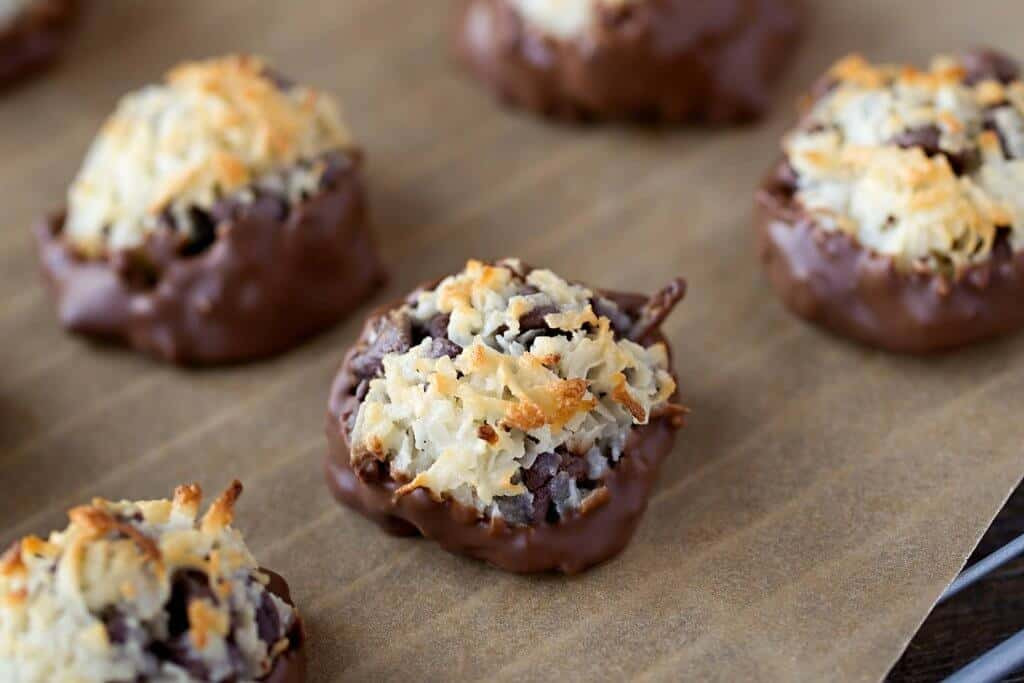 Chocolate Dipped Coconut Macaroons Recipe
 Coconut Chocolate Chip Macaroon Recipe Page 2 of 2