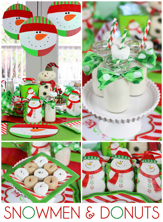 Christmas Breakfast Party Ideas
 Host a Snowmen & Donuts Christmas Breakfast