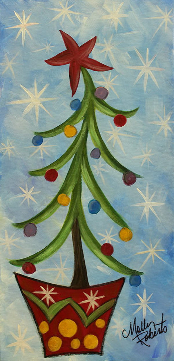 Christmas Canvas Painting Ideas
 15 Easy Canvas Painting Ideas for Christmas Noted List