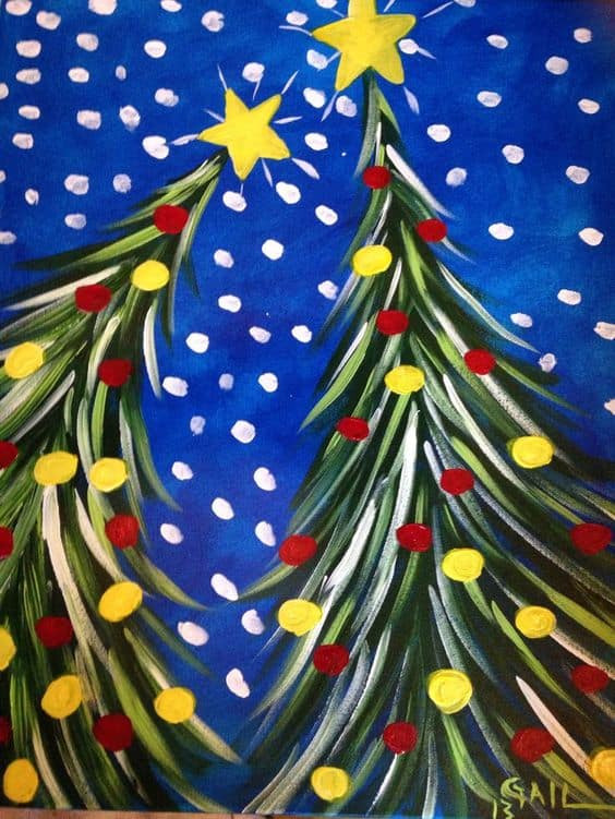 Christmas Canvas Painting Ideas
 19 Easy Canvas Painting Ideas To Take