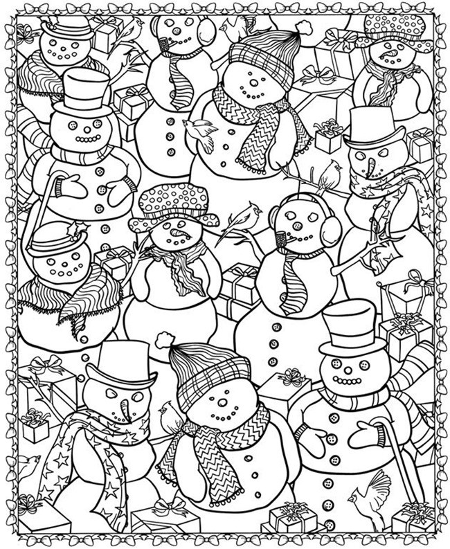 Christmas Coloring Pages For Adults
 21 Christmas Printable Coloring Pages EverythingEtsy