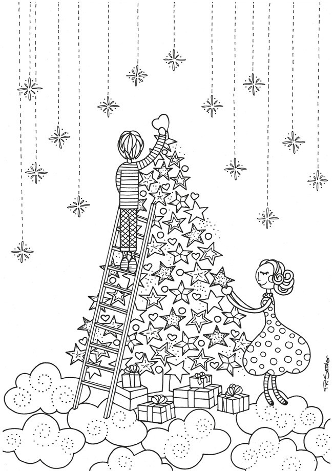 Christmas Coloring Pages For Adults
 21 Christmas Printable Coloring Pages