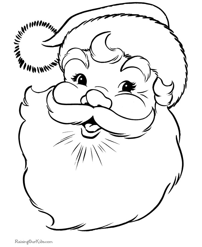 Christmas Coloring Pages Free Printable
 Crafty Bitch Free Father Christmas colouring in picture