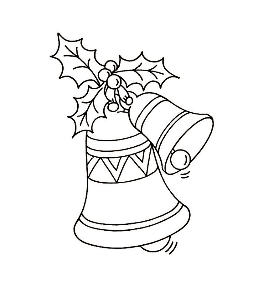 Christmas Coloring Pages Free Printable
 Free Printable Bell Coloring Pages For Kids