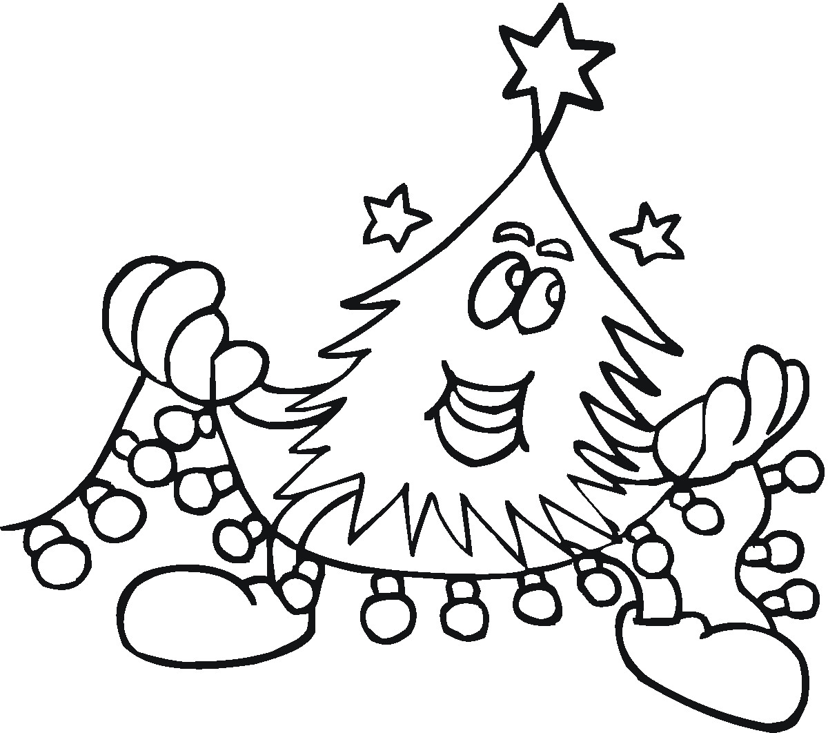 Christmas Coloring Pages Free Printable
 Christmas Tree Coloring Pages