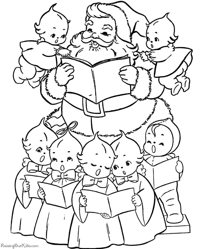 Christmas Coloring Pictures For Kids
 Christmas colouring pages for kids christmas colouring in