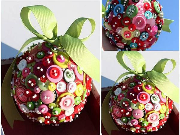 Christmas Decorations Art And Craft
 Christmas ornament with buttons Find Fun Art Projects to