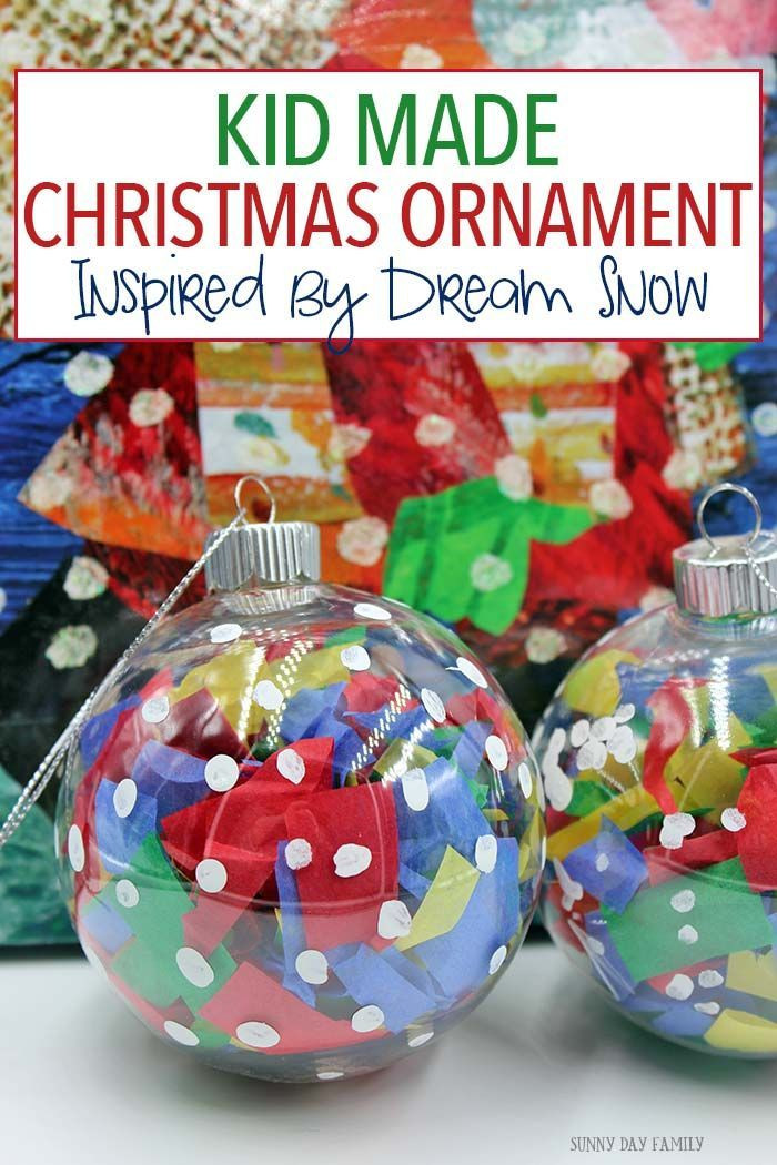 Christmas Decorations Art And Craft
 Dream Snow Christmas Ornament for Kids to Make