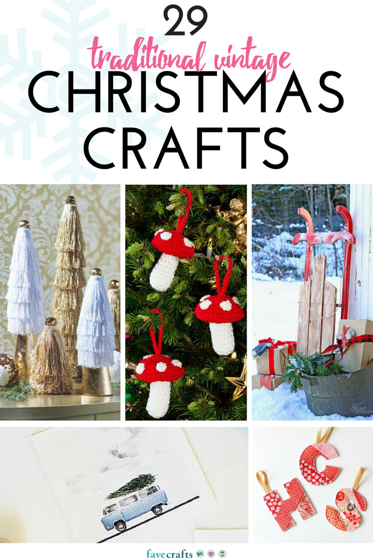 Christmas Decorations Art And Craft
 29 Vintage Christmas Crafts