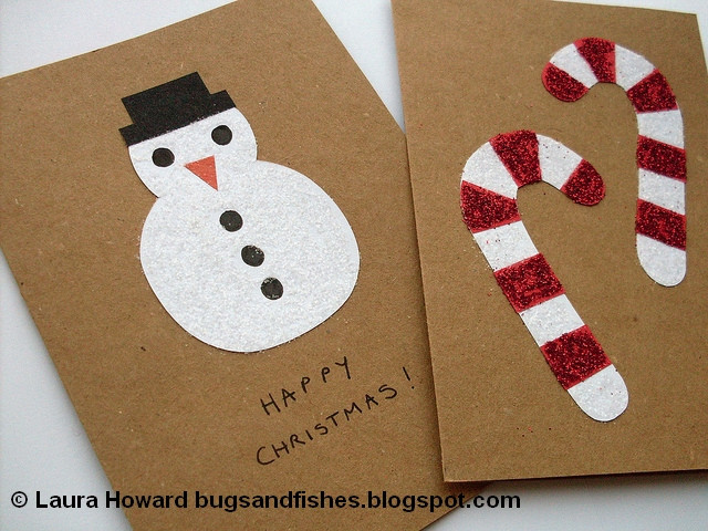 Christmas DIY Cards
 Bugs and Fishes by Lupin DIY Christmas Cards & Advent Garland