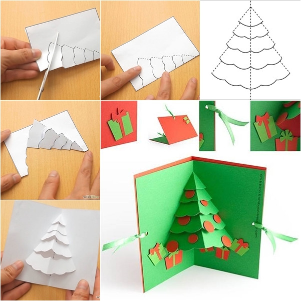 Christmas DIY Cards
 Wonderful DIY Zipper Christmas Tree Ornaments